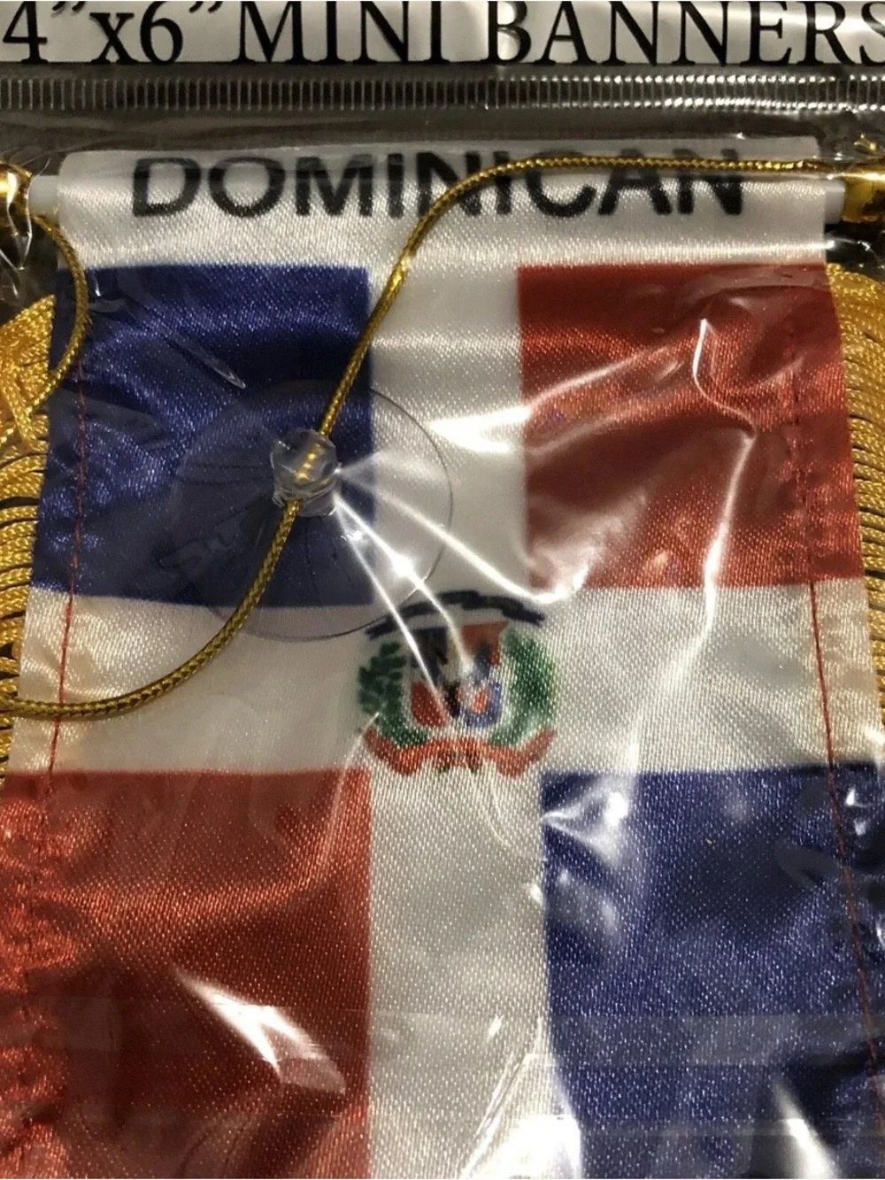 Dominican Republic Mini Flag Banner 4
